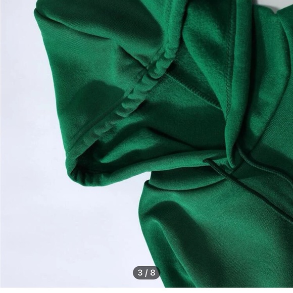 SHEIN Kelly green hoodie nwot small - Picture 3 of 8